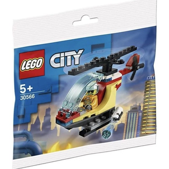 LEGO City Fire Helicopter 30566 Ages 5+ 40 Pieces NEW FACTORY SEALED Polybag - Picture 3 of 4